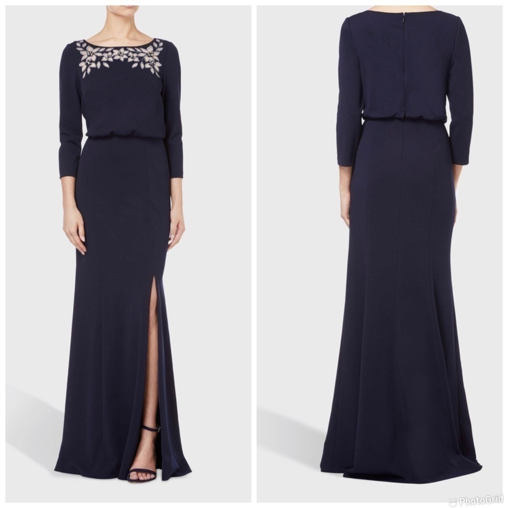 Adrianna Papell Long Sleeve Gown